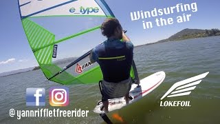 WINDSURFING IN THE AIR  WINDFOIL with Lokefoil [upl. by Garold]