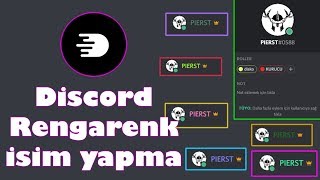 Discordda Nasıl Renk Değişen İsim Yapılır  DiscoBot [upl. by Sirovaj]