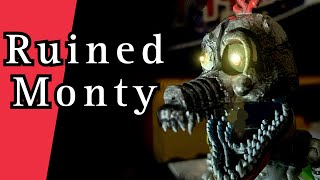 FNaF RUIN Ruined Monty Jumpscare FnafSM [upl. by Leahcimal]