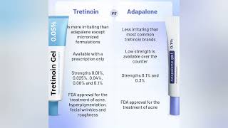 tretinoin vs adapalene tretinoin adapalene [upl. by Evslin]