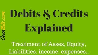 Debit and Credit Explained  Accounting Basics [upl. by Ferino]