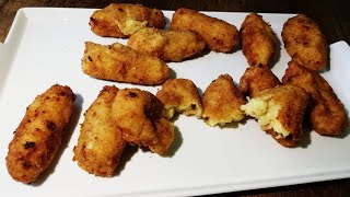 PATATES KROKET PATATES YEMEĞİPRATİK ATIŞTIRMALIK [upl. by Alleahcim]