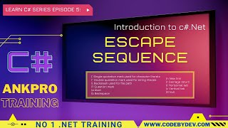 C Beginner to advanced  Lesson 5  Escape Sequence  non printable characters in c [upl. by Jasmina]