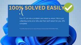 INITIALIZATION FAILED BSoD How to Fix It  Your PC ran into problem and needs to restart  2023 [upl. by Carbo]