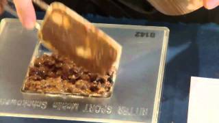 Making a Custom Ritter Sport Chocolate Bar in Berlin Germany [upl. by Aglo]