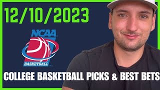 College Basketball Picks and Best Bets for December 10th 2023 [upl. by Savannah845]