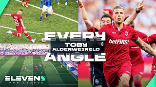 Sit back relax and enjoy Toby ALDERWEIRELDS ROCKET 🚀🏆 EVERY ANGLE  Jupiler Pro League [upl. by Arihk]