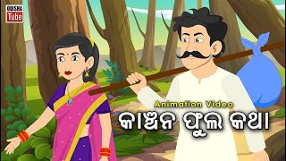 Odia Story  କାଞ୍ଚନ ଫୁଲ କଥା  Odia Gapa  Kanchana Phula Katha  Odia Cartoon Video  Odia Kahani [upl. by Ordnazil233]