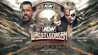 TNT Championship Christian Cage v Darby Allin  AEW WrestleDream LIVE Tonight on PPV [upl. by Tebasile393]