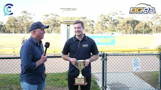 CC with Charlton Hindle at Bendigo Greyhounds [upl. by Aihsenek]