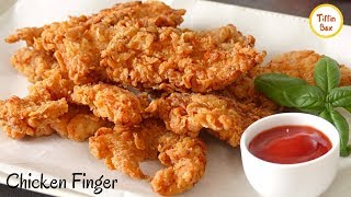 Best Crispy Chicken FingersTendersStrips fillets Recipe for Kids Tiffin Box  KFC chicken fry [upl. by Codee]