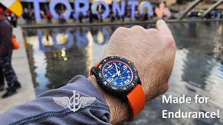 Testing my BREITLING Endurance at my First Toronto Marathon Event [upl. by Ameerahs]