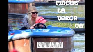 Christina Aguilera  Finchè La Barca Va NEW the voice rehearsal live cover 2013 italian [upl. by Yaron]