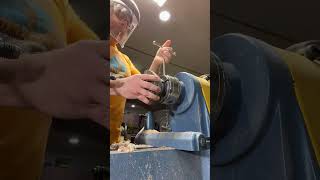 Ebonized Live Edge woodturning [upl. by Sezen]