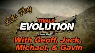 Lets Play  Trials Evolution with Geoff Jack Michael and Gavin  Rooster Teeth [upl. by Tedmann495]