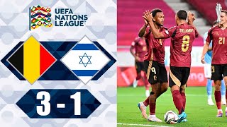 Belgium vs Israel 31 Highlights Goals  Nations League 2024 [upl. by Annaoi]