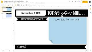 How to create your own Daily Agenda Template  Google Slides [upl. by Cordier]