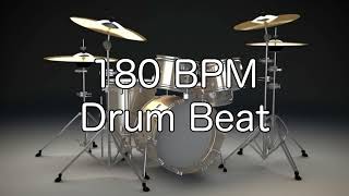 180 BPM Shuffle Drum Beat for Musical Practice [upl. by Aksel]