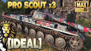 T100 LT Learning from a pro scout IDEAL  World of Tanks [upl. by Ahsilahs602]