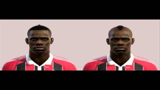 Pro Evolution Soccer 2013  Mario Balotelli Face by Alex7 Presentation and Download [upl. by Halfon]