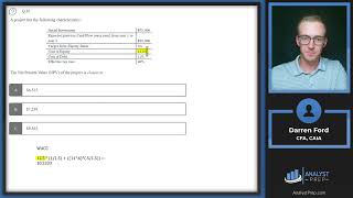 Mock Exam 1B – Question 31  40  CFA® Level I Exam Preparation  AnalystPrep [upl. by Aurthur]