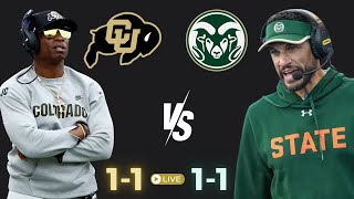 Colorado Vs Colorado State Rams Live Game Day Reactions [upl. by Enilada788]