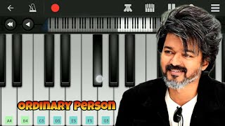 Ordinary Person  LEO  Easy Piano Tutorial  Anirudh  Vijay [upl. by Ecirtak]