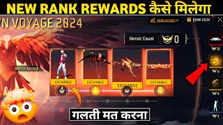 DAWN VOYAGE 2024 EVENT FREE FIRE  NEW RANK SEASON REWARDS KAISE MILEGA  FREE FIRE NEW EVENT [upl. by Lalage634]