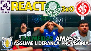 REACT PALMEIRAS 3X0 INTERNACIONAL  BRASILEIRÃO 2023 [upl. by Ernald]