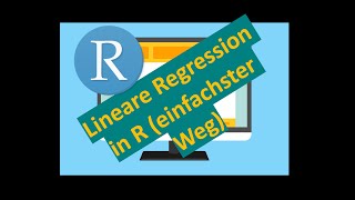 Lineare Regression in R  EINFACHER GEHT ES NICHT 3 Minuten [upl. by Shiller]