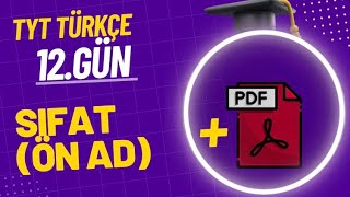 12 SIFATLAR  21 Günde TYT Türkçe Kampı [upl. by Saimon]