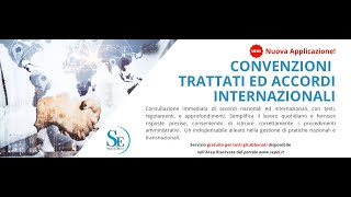 Applicazione Convenzioni Internazionali  Video Tutorial [upl. by Middle]