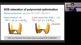 MoCaO Lectures 2023 Polynomial optimisation  Lecture 2 by James Saunderson [upl. by Nileuqcaj]