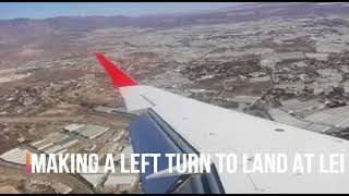 Landing in Almeria Airport  IBERIA REGIONAL [upl. by Suehtomit970]