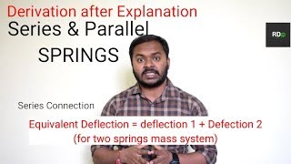 Equivalent Spring and Equivalent Damper  Springs in Series and Parallel Connection [upl. by Bobine]