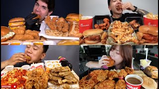 ASMR best fast food mukbang Compilation [upl. by Rochester529]