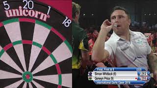 2018 International Darts Open Final  Simon Whitlock v Gerwyn Price [upl. by Koral942]