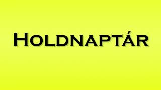 Pronunciation of Holdnaptar [upl. by Ssew512]