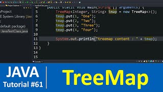 Java Tutorial 61  Java TreeMap Class with Examples Map Data Structure [upl. by Dnalwor]