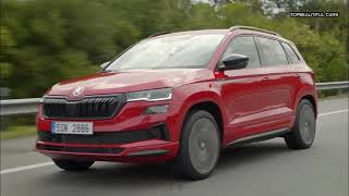 Skoda Karoq Sportline 2023 Exterior Interior Drive [upl. by Amargo]