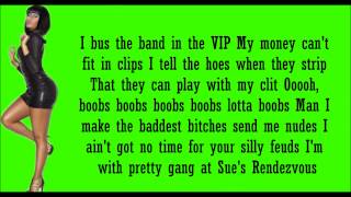 Nicki Minaj I Endorse These Strippers Lyrics [upl. by Viens116]