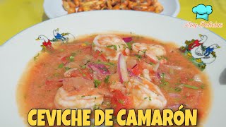 COMO HACER CEVICHE DE CAMARÓN  Receta Ecuatoriana [upl. by Amles]