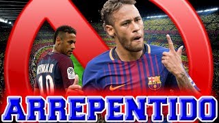 NEYMAR CONFIESA QUE SE ARREPIENTE DE DEJAR EL BARÇA [upl. by Lodmilla891]