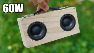 How to Make a Mini Super Bass 60W Bluetooth Speaker [upl. by Brock]