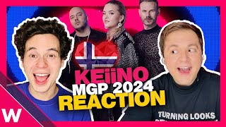 🇳🇴 Melodi Grand Prix 2024 KEiiNO  quotDamdiggidaquot REACTION [upl. by Ahswat]