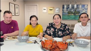 Vlog 2364 ll ĂN CUA ĐỎ VÀ ĐI MUA SẮM THÊM CHO CHUYẾN ĐI VIỆT NAM CỦA CẢ NHÀ [upl. by Eidnac]