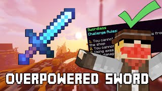 BEDWARS quotSwordlessquot CHALLENGE GUIDE  Hypixel Minecraft [upl. by Hsemar]