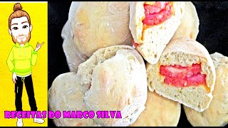 receita de pão com chouriço saiba como fazer muito facil [upl. by Inaboy]