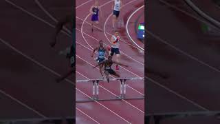 Team USAs Rai Benjamins 2018 400m hurdles title 🔥 shorts [upl. by Carolann]