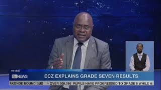 ECZ Director MICHAEL CHILALA explains Grade 7 exam results [upl. by Llenrrad158]